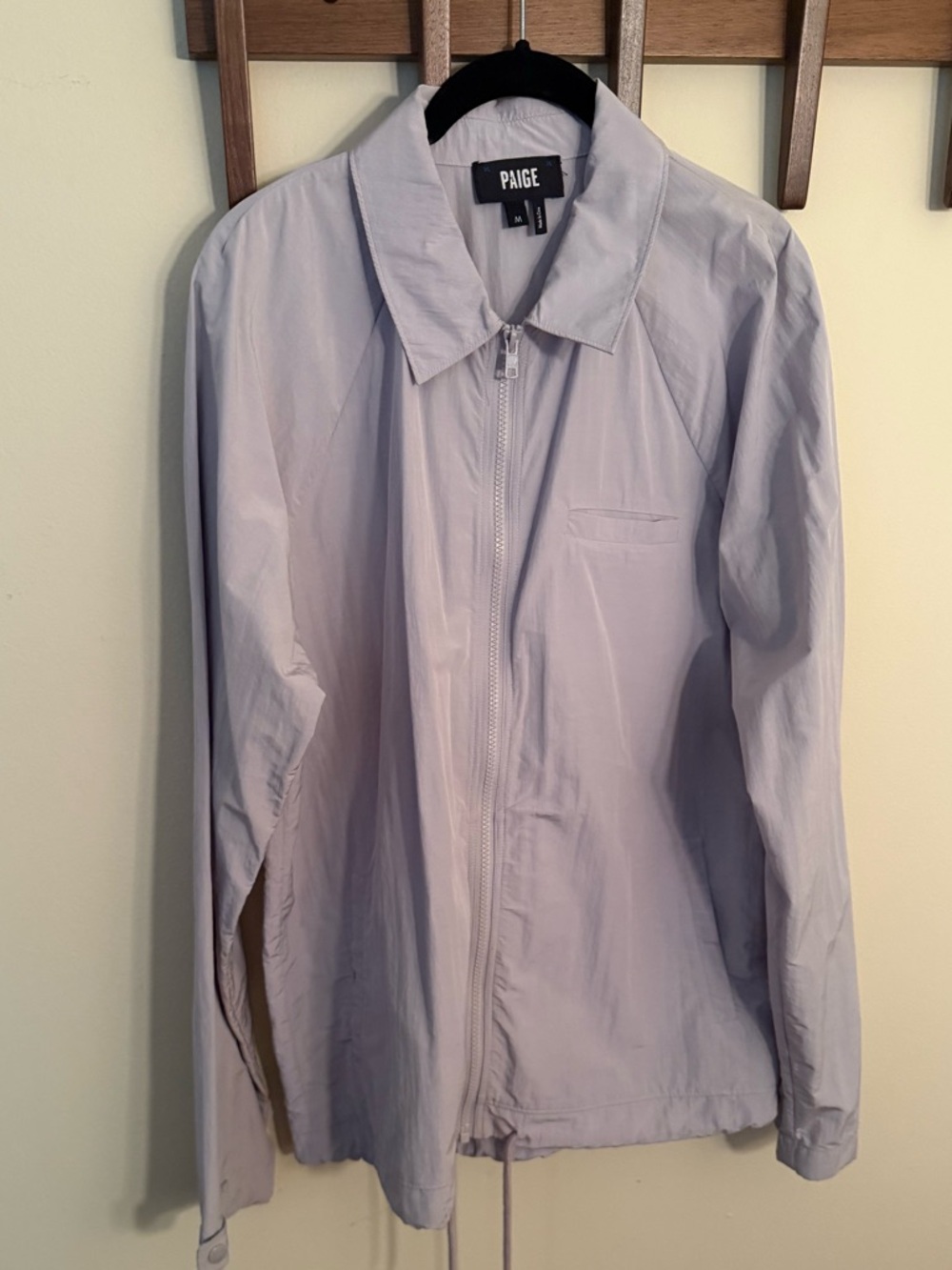 PAIGE Lightweight Nylon Lavender Windbreaker